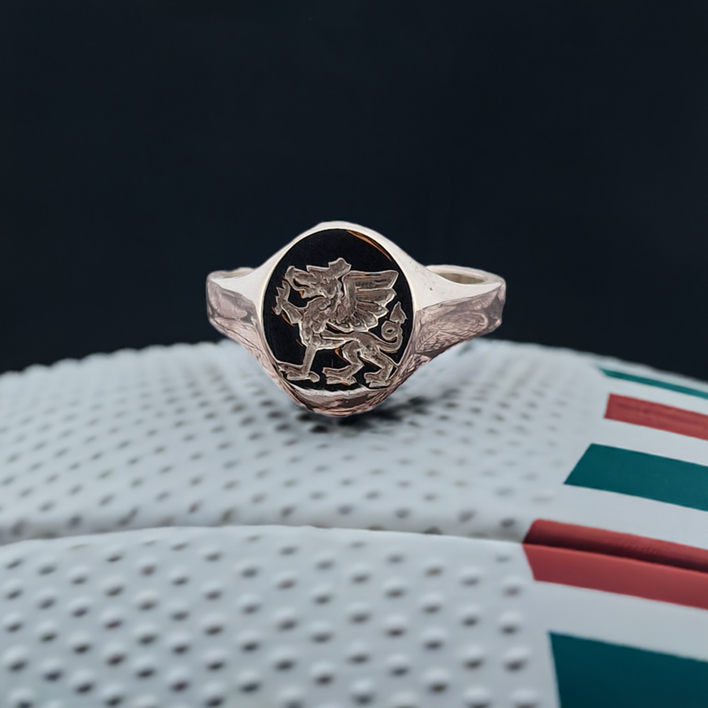Welsh Dragon Silver Signet Ring β Cymru Heritage Jewellery | National Symbol of Wales